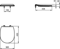 Комплект Унитаз подвесной Ideal Standard Connect AquaBlade E047901 + Крышка E772401 с микролифтом + Инсталляция Prosys Frame 120 M R020467 + Кнопка Oleas R0121AA хром