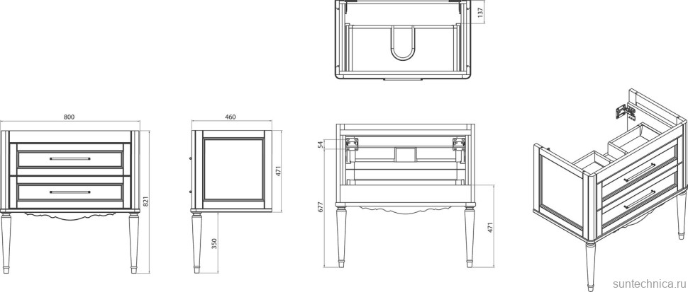 Тумба с раковиной ValenHouse Эстетика 80, синяя, подвесная, ручки хром, раковина Модерн