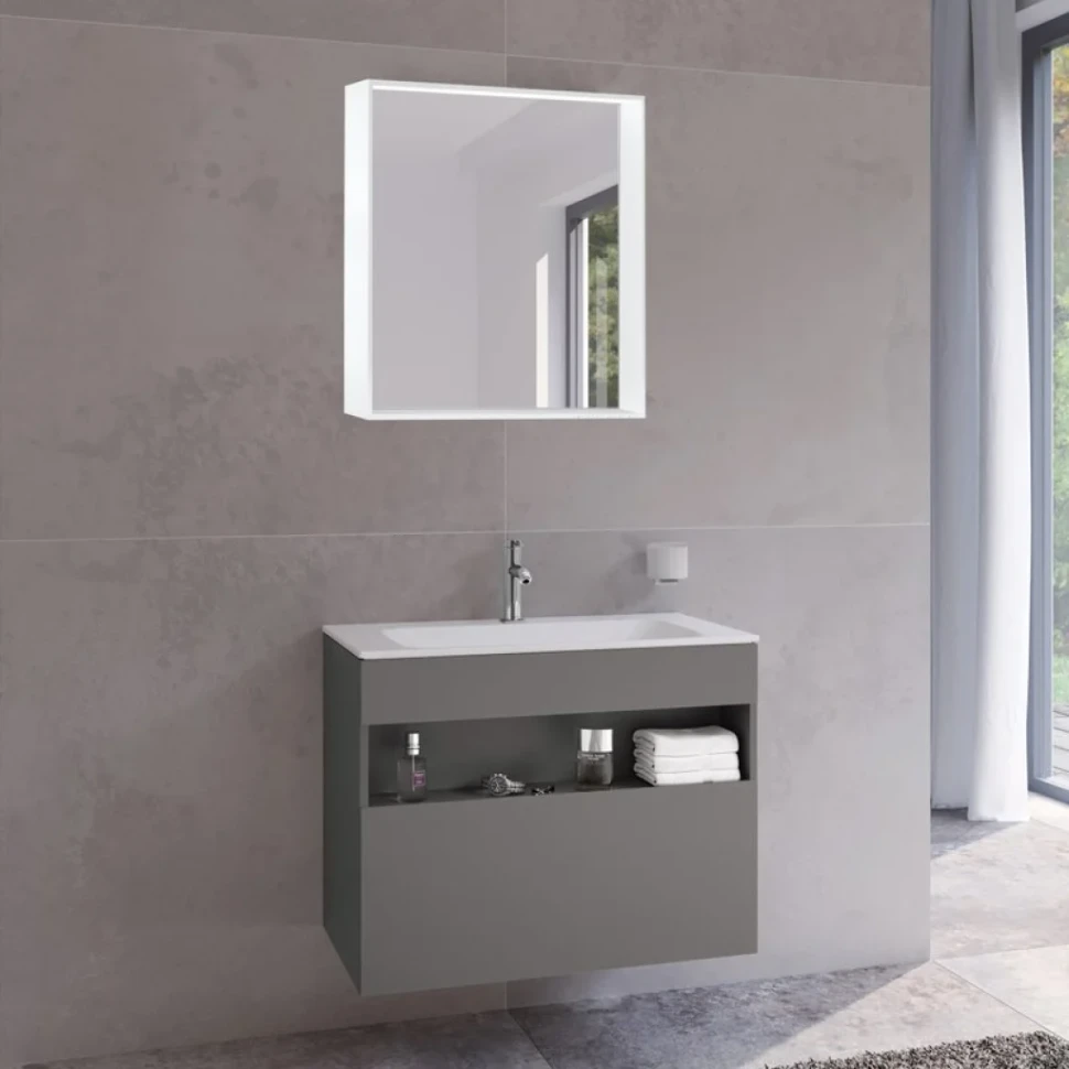 Мебель для ванной комнаты Keuco Stageline 32862 80 см, инокс матовый