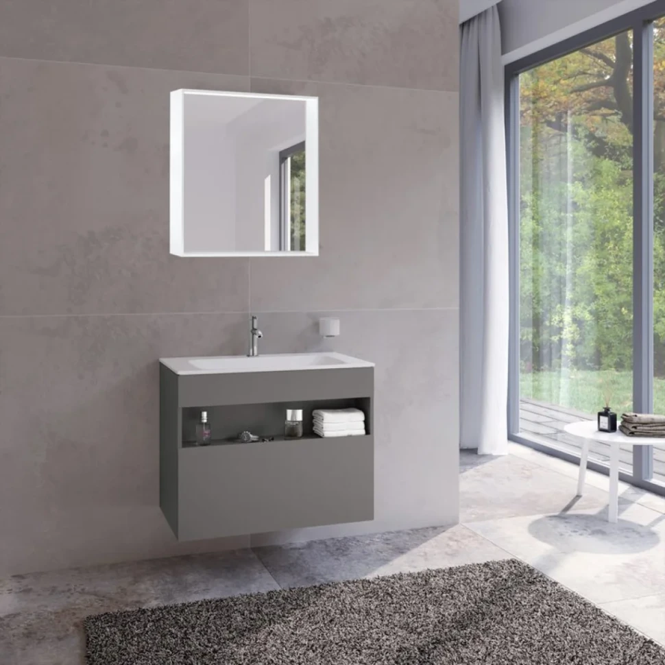 Мебель для ванной комнаты Keuco Stageline 32862 80 см, инокс матовый