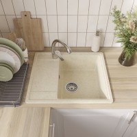 Мойка кухонная Domaci Палермо PR-575-002 бежевая Мойка кухонная Domaci Палермо PR-575-002 бежевая