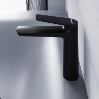 Смеситель для раковины STWORKI Вирклунд S05010BK матовый черный