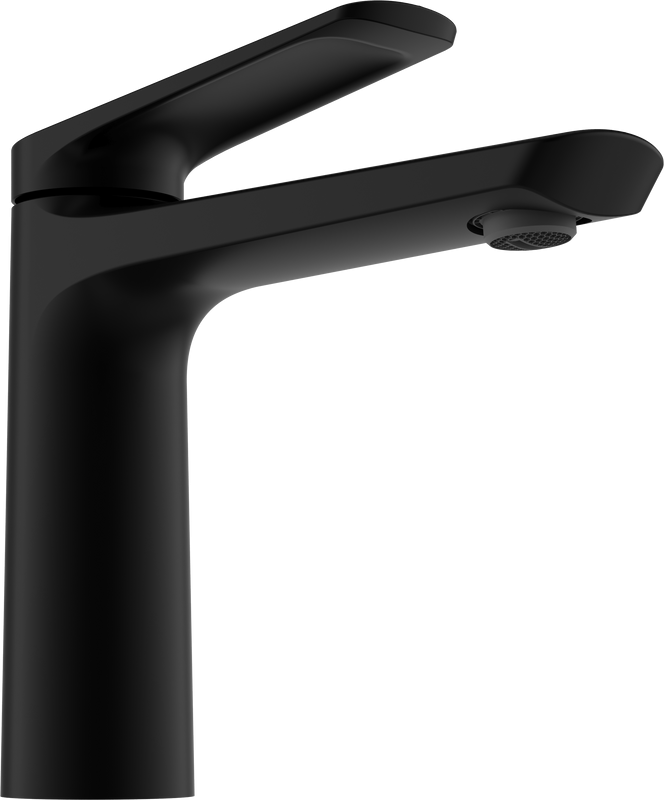 Смеситель для раковины STWORKI Вирклунд S05010BK матовый черный