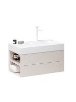 Тумба с раковиной Ravak Lite SD 80 L алебастровая розовая