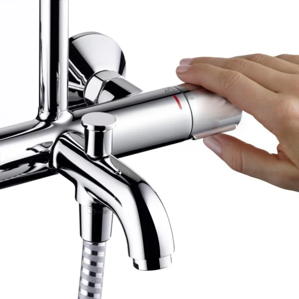 Душевая стойка Hansgrohe Vernis Blend 26274000 Showerpipe 200 1jet с термостатом, хром