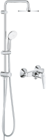 Душевая стойка Grohe BauFlow 27389002 + Смеситель для душа Grohe BauFlow 23632000