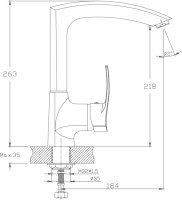 Смеситель для кухни Haiba HB70 HB4070