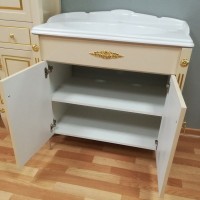 Тумба под умывальник Империя Н 85 Слоновая кость с золотой патиной (37) Тумба под умывальник Империя Н 85 Слоновая кость с золотой патиной (37)