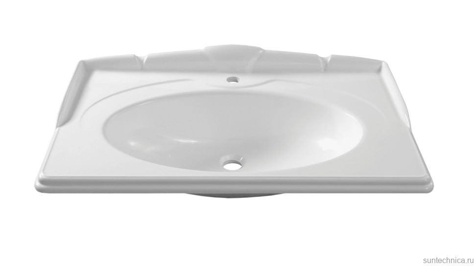 Тумба под умывальник Империя Н 85 Слоновая кость  с золотой патиной (37)