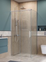 Душевой уголок BelBagno Soft Close-1 AH-1-100/80-C-Cr профиль хром Душевой уголок BelBagno Soft Close-1 AH-1-100/80-C-Cr профиль хром