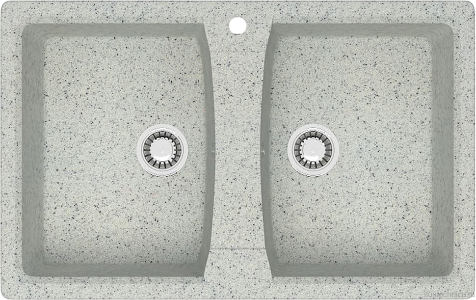 Мойка кухонная AZARIO Elmas 00078335 светло-серая