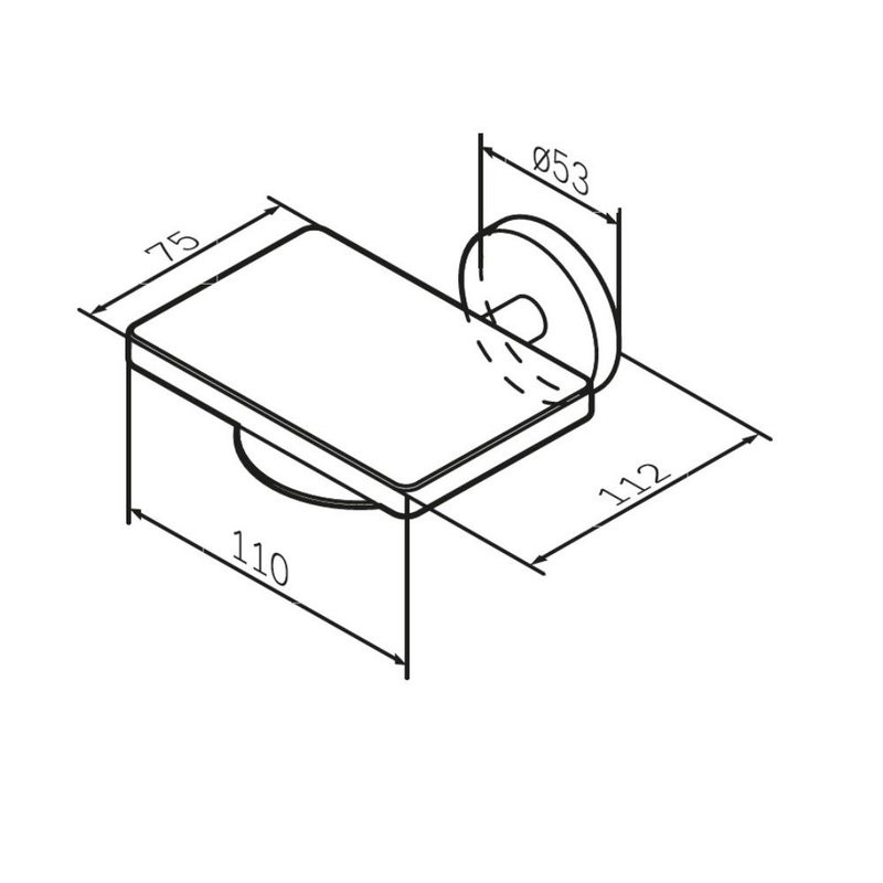 Мыльница AM.PM X-Joy A85A34299 настенная, золотая