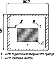 Мебель для ванной комнаты AQUATON Лондри 20 L, под стиральную машину