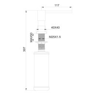 Дозатор Wonzon & Woghand WW-88SD01-MB черный матовый