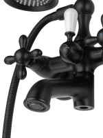 Смеситель для ванны с душем Wonzon & Woghand Retro WW-88639020-MB матовый черный