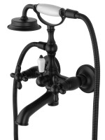 Смеситель для ванны с душем Wonzon & Woghand Retro WW-88639020-MB матовый черный