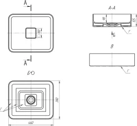 Тумба с раковиной Aqwella 5 stars Mobi 60 дуб балтийский, бетон светлый