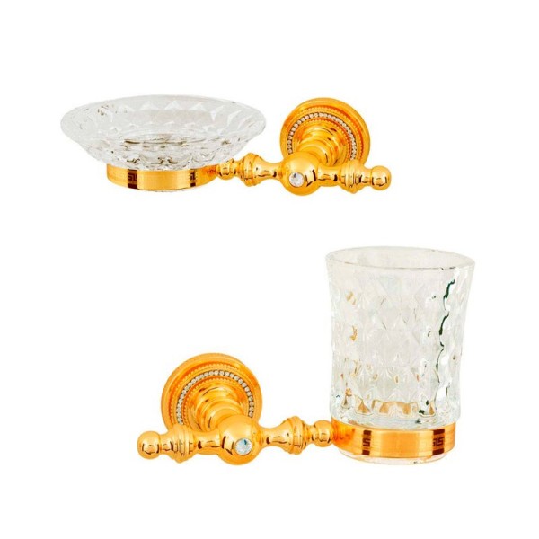 Набор Стакан Boheme Imperiale 10404 + Мыльница 10403