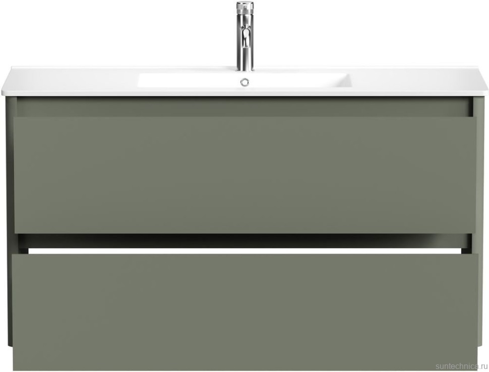 Тумба под раковину без столешницы Allen Brau Gravity 120 2 ящика, матовая олива