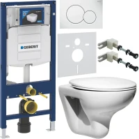 Комплект Унитаз подвесной Roca Mateo + Крышка ZRU9302822 с микролифтом, петли хром + Инсталляция Geberit Duofix UP 320 111.300.00.5 + Кнопка Sigma 01 115.770.11.5 белая + Крепления 111.815.00.1 к стене + Звукоизоляция