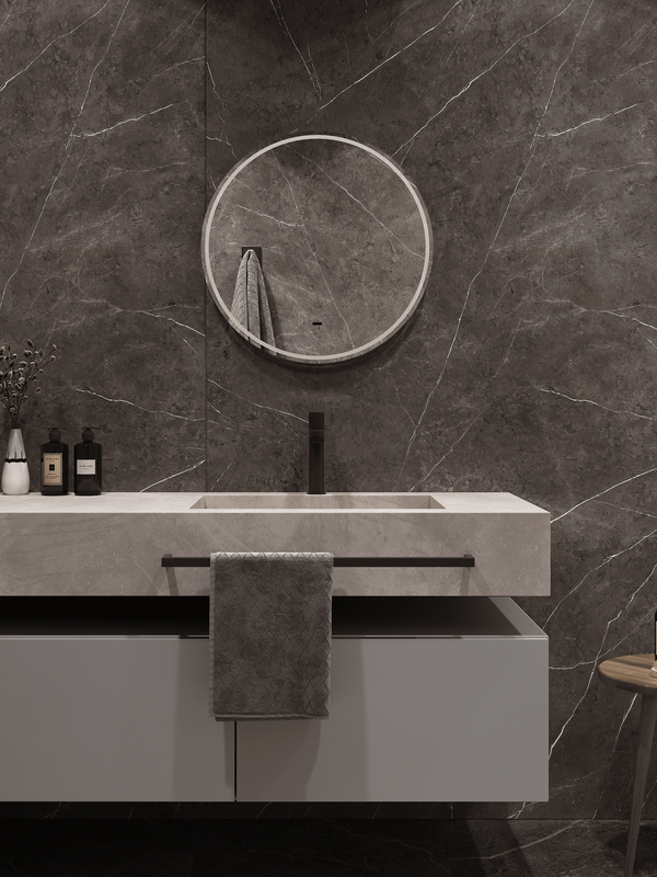 Зеркало круглое CONTINENT Led Lumina 60х60 см, бесконтактный сенсор, с холодной подсветкой