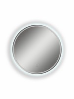 Зеркало круглое CONTINENT Led Lumina 60х60 см, бесконтактный сенсор, с холодной подсветкой