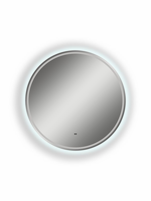 Зеркало круглое CONTINENT Led Lumina 60х60 см, бесконтактный сенсор, с холодной подсветкой