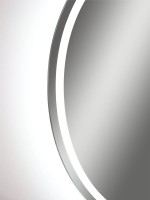 Зеркало круглое CONTINENT Led Lumina 60х60 см, бесконтактный сенсор, с холодной подсветкой