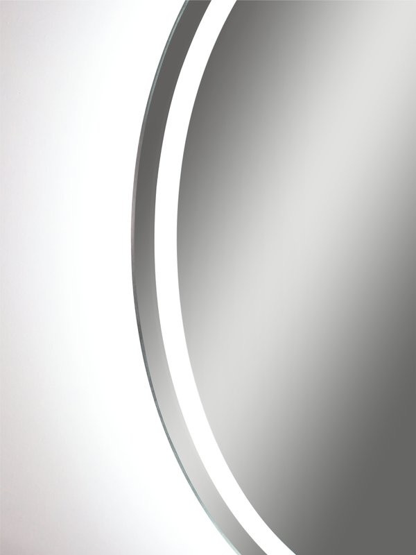 Зеркало круглое CONTINENT Led Lumina 60х60 см, бесконтактный сенсор, с холодной подсветкой
