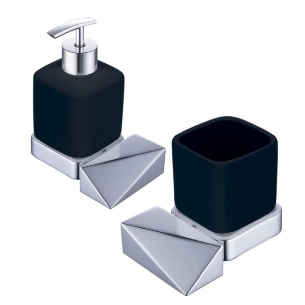 Набор Стакан Boheme New Venturo 10314-CR-B + Дозатор 10317-CR-B