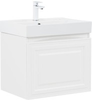 Тумба под раковину без столешницы Aquanet Агата 60 1 ящик, блый сатин