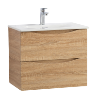 Тумба под раковину BelBagno Marino-cer-mini 70 подвесная, rovere bianco