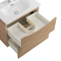 Тумба под раковину BelBagno Marino-cer-mini 70 подвесная, rovere bianco