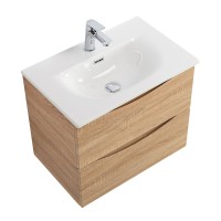 Тумба под раковину BelBagno Marino-cer-mini 70 подвесная, rovere bianco