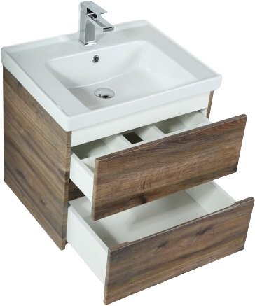 Тумба с раковиной Art&Max Techno подвесная, 60, дуб бомонд лофт