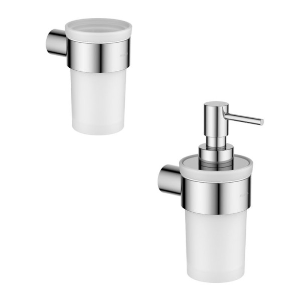 Набор Стакан AQUATEK Лира AQ4427CR + Дозатор AQ4405CR