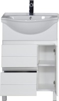 Тумба с раковиной Aquanet Доминика 60 белая