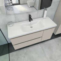 Тумба с раковиной Caprigo Forte 120 R подвесная, беж лайт