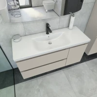 Тумба с раковиной Caprigo Forte 120 R подвесная, беж лайт