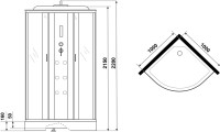 Душевая кабина Niagara Ultra NG-702-01 100х100, с низким поддоном