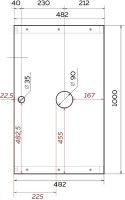 Тумба под раковину со столешницей 1MarKa Grunge Loft 100 бетон светлый