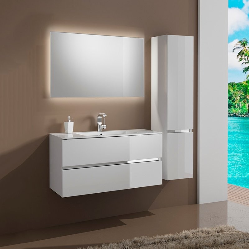 Мебель для ванной комнаты Sanvit Кубэ -2 60 белый глянец