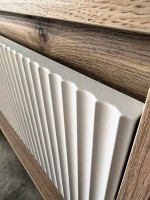 Тумба с раковиной Teymi Netta 75 дуб, белая волна