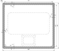 Зеркало Dreja Tiny LED 70/80