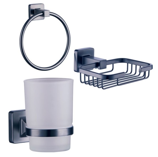 Набор Мыльница Fashun A26 A2602-1-17 + Стакан A26-17 A2606-17 + Полотенцедержатель A2604-17