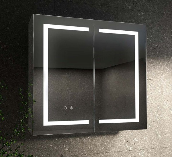 Зеркало-шкаф AQUATEK AQ7904-MLC 90 с подсветкой