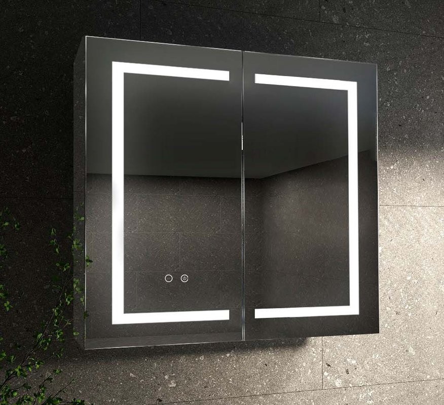 Зеркало-шкаф AQUATEK AQ7904-MLC 90 с подсветкой