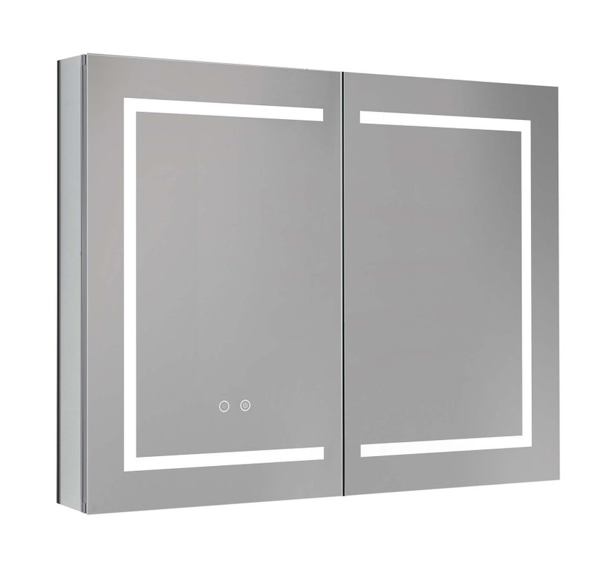 Зеркало-шкаф AQUATEK AQ7904-MLC 90 с подсветкой