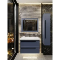 Тумба под раковину La Fenice ELBA Twin Blu Grigio синяя матовая 90 см