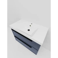 Тумба под раковину La Fenice ELBA Twin Blu Grigio синяя матовая 90 см
